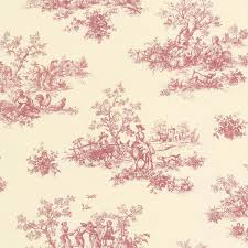 Papier Peint Vinyle Toile De Jouy Rouge Leroy Merlin Papier Peint Papier Peint Vinyle Toile De Jouy