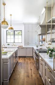 Grey And Brushed Gold Hardware Kitchen Inspirations Home Kitchens Kitchen Renovation