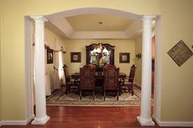 Elliptical Arch With Tuscon Columns Angled Tray Ceiling Luxury Wowfactor Modular Home Manufacturers Modular Homes House Restoration