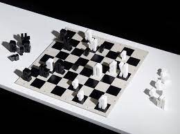 Hat Trick Design Typographic Chess Set Modern Chess Set Chess Set Chess