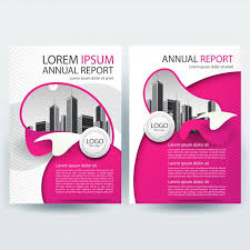 Free Business Brochure Template With Pink And White Abstract Shapes Svg Dxf Eps Png Free Svg Best Cut Files