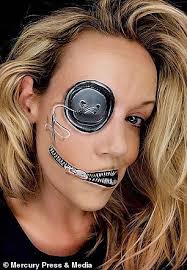 Mother spends up to 13 HOURS creating horrifying Halloween makeup illusions 