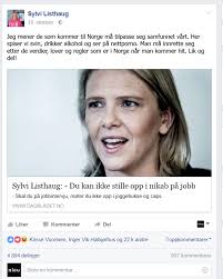 See actions taken by the people who manage and post content. Faktasjekk Har Sylvi Listhaug Rett Nieuhetene