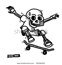Decorate laptops, water bottles or car windows with awesome art on cool stickers. Skateboarder Skeleton Simple Skull Face Series Simple Skull Simple Skull Drawing Skateboard Tattoo