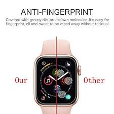 2 Pack Apple Watch Serie 4 44mm Screen Protector Ecopestugo 9h Hardness Anti Scratches Anti Fingerp Apple Watch Screen Protector Glass Screen Protector