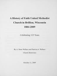 A History of Faith United Methodist Church Brillion WI
