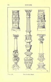 Handbook Of Ornaments Architectural Supports Columns Architecture Drawing Ornament Drawing Historical Architecture