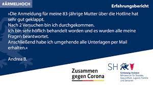 Sie sagte, grundrechte könnten eingeschränkt werden, um leben und gesundheit zu schützen und die funktionsfähigkeit des gesundheitssystems sicherzustellen. Coronavirus Impfung Schleswig Holstein De
