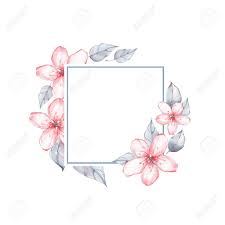 The format is png with transparent background, 300 dpi. Watercolor Floral Frame Watercolor Background With Delicate Flowers Stock Photo Picture And Royalty Free Image Image 81607895