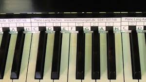 Spieltisch einer orgel mit vier manualen. Das Klavier Tastenschablone Gratis Zum Download Youtube