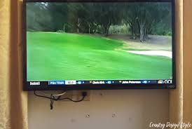 Perhaps the biggest frustration with tv's is the mess the connecting cables can create. Wall Mounting Tv Hiding Wires With Barn Wood Country Design Style