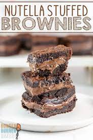 Ultimate Nutella Brownies Recipe In 2020 Nutella Recipes Easy Nutella Brownies Nutella Dessert Recipes