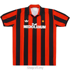 Shop for official ac milan jerseys, hoodies and ac milan apparel at fansedge. Ac Milan 1990 Home Retro Football Jersey Shopee Malaysia