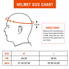 helmet size chart india