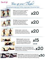 Tone Up Wednesday Workout Thigh Exercises Tone It Up