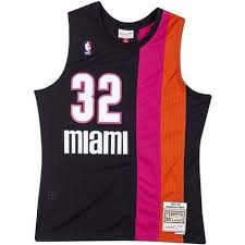 Shop The Mitchell Ness Nba Swingman Jersey Heat Shaquille O Neal 05 06 Road In Black Online With Fast Sh Shaquille O Neal Nba Swingman Jersey Mitchell Ness