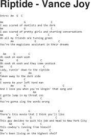 Chords Lyrics Songbook For You Riptide Vance Joy Ukulele Chords Songs Ukulele Songs Guitar Chords And Lyrics