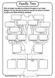 My Family Tree Worksheet Printable Family Tree Worksheet