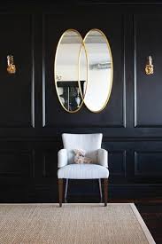 Dark Drama Black And Gold Interior Black Walls Interior Design