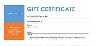 Airline Gift Certificate Template Gift Templates