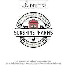 Farmhouse Logo Barn Logo Rustic Logo Farm Floral Logo Etsy Farm Logo Design Rustic Logo Web Design Quotes