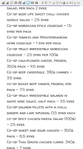 co op syns slimming world survival sweet chilli chicken sweet chilli