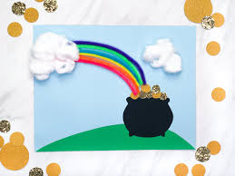 Welcome to goldcraft embossing, a house of embellishment providing quality hot foil stamping and embossing to the printing industry in australia. Pot Of Gold Rainbow Craft For Kids Free Template