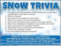 But no matter how much you love frolicking in freshly fallen snow, how much do you really know about the stuff? Snow Trivia Jamestown Gazette