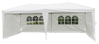 This is the best pop up canopy overall in our book. Outdoor 10 X 20 Easy Pop Up Canopy Tent White With 4 Removable Sidewalls Transitional Canopies Tents By Affordablevariety Houzz