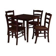 Groveland 5pc Square Dining Table With 4 Chairs Walmart Com In 2020 Oak Dining Sets Square Kitchen Tables Square Dining Tables