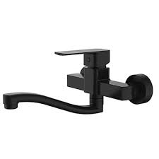 Kitchen sink mixer taps are an essential part of the modern kitchen. Sterlyn Double Black Wall Mounted Sink Mixer Simply Bathrooms