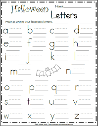 Lowercase Letter Writing Worksheet Halloween Madebyteachers Writing Worksheets Letter Writing Worksheets Alphabet Writing Worksheets