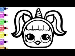 How to draw and color the lol. Belajar Menggambar Dan Mewarnai Boneka Lol Surprise Kuda Poni Unicorn Cute Dengan Spidol Youtube