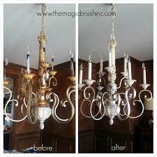 After doing a couple of c. Painting Light Fixtures And Chandeliers Magic Brush