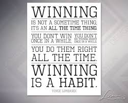 Vince lombardi, nfl, american football, green bay, green bay packer, winning isnt everything, winning isnt everything but wanting to win is, but wanting to win is. Vince Lombardi Winning Is A Habit Football Quote Print Etsy Sports Art Print Quote Prints Vince Lombardi