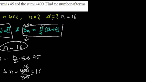 The formula for the sum of an infinite series is related to the formula for the sum of the first latexn/latex terms of a geometric series. Finding Common Difference And Number Of Terms Using Sum Of N Terms Formula Of Arithmetic Sequence Youtube