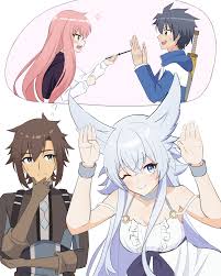 akure1129, fenrys, flio, hiraga saito, kugimiya rie, louise francoise le  blanc de la valliere, lv2 kara cheat datta moto yuusha kouho no mattari  isekai life, zero no tsukaima, highres, 2boys, 2girls, anger