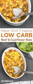Low Carb Beef Cauliflower Pasta Bake Recipe Low Carb Casseroles Beef Recipes Recipes