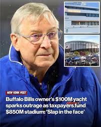 A video of the superyacht triggered a firestorm over the billionaire's  lifestyle while New York and Erie County taxpayers bankroll the largest  public subsidy in NFL history.
