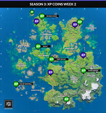 Xp (also referred to as season xp ) is used to increase the battle royale season level in fortnite: Fortnite Season 3 Xp Coin Locations Maps For All Weeks Pro Game Guides