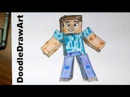Drawing How To Draw Steve From Minecraft Hd Easiest Way Tip Trick Minecraft Drawings How To Draw Steve Drawings