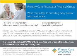 What is the salary of a primary physician? Primary Care Associates Medical Group 450 S Melrose Dr 220 Vista Ca 92081 Usa