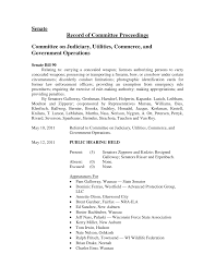 Record of Committee Proceedings