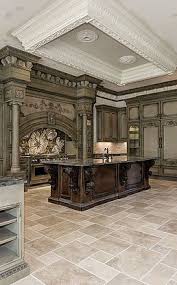 Custom Kitchen Cabinets Luxury Kitchens Ornate Kitchen Mediterranean Kitchen Design