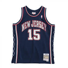 New jersey nets nba nike basketball vest jersey shirt top large +2 #5 kidd. Maillot Nba Vince Carter New Jersey Nets 06 Mitchell Ness Swingman Basket4ballers