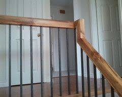 Suggestions To Update Wrought Iron Stair Railing Without Replacing Wrought Iron Stairs Wrought Iron Stair Railing Stair Railing Makeover