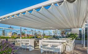 Friday Product Spotlight The Istanbul The Istanbul Retractable Pergola Is Not Afraid To Make A Statement Its De Pergola Pergola On The Roof Pergola Designs