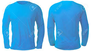 Download Blank Long Sleeved Shirt Mock Up Template Front And Back View Isolated On White Plain Blue T Shirt Mockup Tee Sweater Sweatshirt Design Presentation For Print Stock Photo Picture And Royalty Free Image