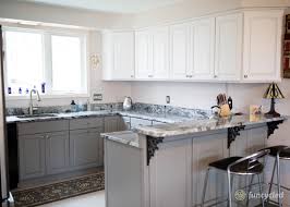 two toned kitchen cabinet painting