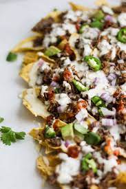 Spicy Shredded Beef Nachos Recipe Nachos Beef Nachos Recipe Beef Beef Recipes